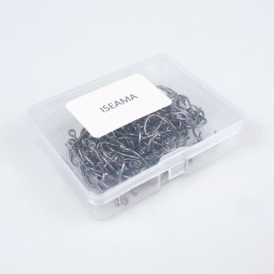 TaffSPORT Kail Pancing Ikan Barbed Fishing Hook Carbon Steel 100 PCS No 5 - IS300 - Black — gambar 3