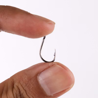 TaffSPORT Kail Pancing Ikan Barbed Fishing Hook Carbon Steel 100 PCS No 8 - IS300 - Black — gambar 3