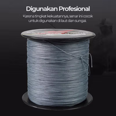 TaffSPORT Senar Benang Tali Pancing Extreme Braid 1.2 500M - FM-PEL - Gray — gambar 3