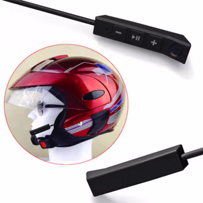 Vnetphone Headset Helm Bluetooth Handsfree Call Music Motor 180mAh - BT8 - Black — gambar 3