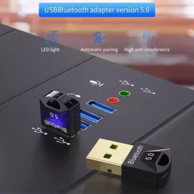 ESSAGER USB Dongle Bluetooth 5.0 Adaptor Wireless Transmitter - EBT50-MN01 - Black — gambar 3