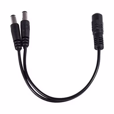 TEYES Kabel Power Adaptor DC Splitter CCTV 5.5x2.1mm Female to Male - TY-30 - Black — gambar 3