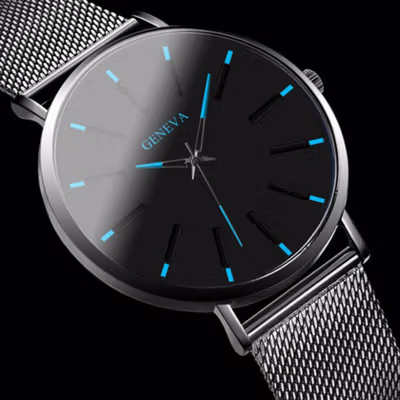 GENEVA Jam Tangan Analog Pria - JH24 - Black — gambar 3