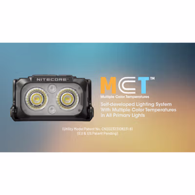 NITECORE Senter Kepala Headlamp LED 3in1 Color 700 mAh IP66 400 Lumens - NU25 MCT UL - Black — gambar 3