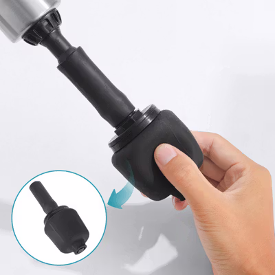 AGGPO Alat Pompa Sedot WC Toilet Plunger High Pressure - A072 - White — gambar 3