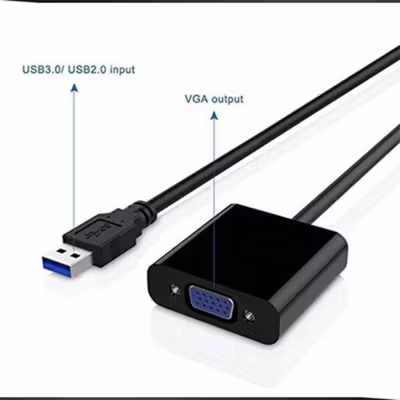 Adaptor Display USB 3.0 ke VGA - HU93A - Black — gambar 4