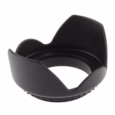 Ikacha Lens Hood for Cameras 58mm (Screw Mount) - EW-73B - Black — gambar 4