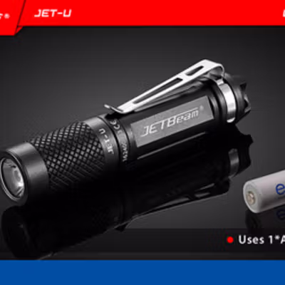 JETBeam Senter LED Tiny Flashlight CREE XP-G2 135 Lumens - JET-U - Black — gambar 4