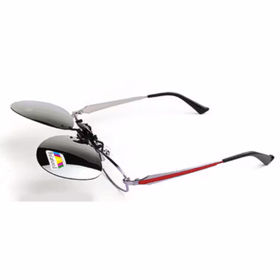 Lensa Klip Kacamata Anti Silau Clip-on Polarized Sunglasses - Y16211 - Black/Black — gambar 4