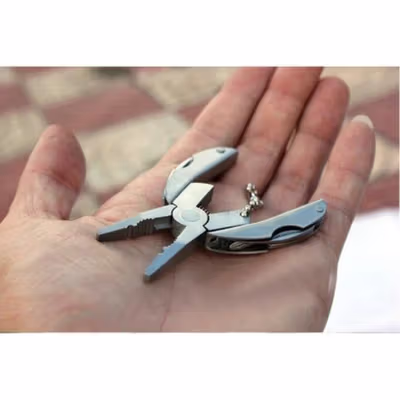 Tang Multifungsi 5in1 EDC Tool Stainless Steel - X5 - Silver — gambar 4