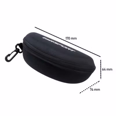 TaffSPORT Kotak Kacamata EVA Hardcase Waterproof - Black — gambar 4