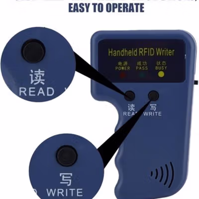 Alat Writer Copier Duplicator RFID - EM4100 - Blue — gambar 4