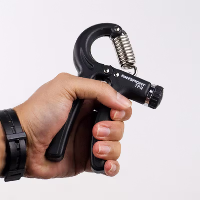 TaffSPORT Adjustable Hand Grip Olahraga Tangan 5-60kg - TPR - Black — gambar 4