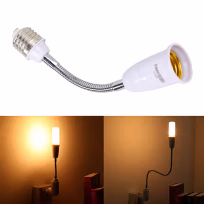 TaffLED Adaptor Ekstensi Fitting Lampu LED E27 ke E27 19.5cm 1 PCS - HF-400 - No Color — gambar 4