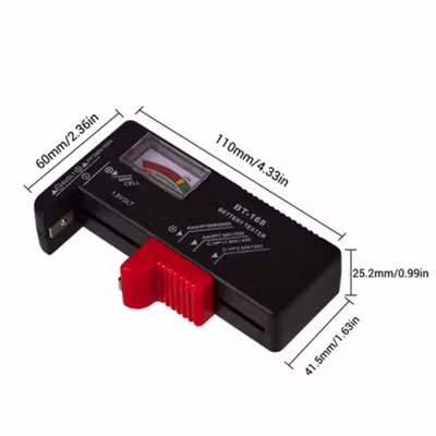 OLOEY Tester Baterai AA AAA Volt Meter - BT-168 - Black — gambar 4
