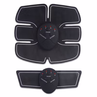 Alat Stimulator Terapi EMS Otot Six Pack ABS Abdominal Muscle - 068R2 - Black — gambar 4