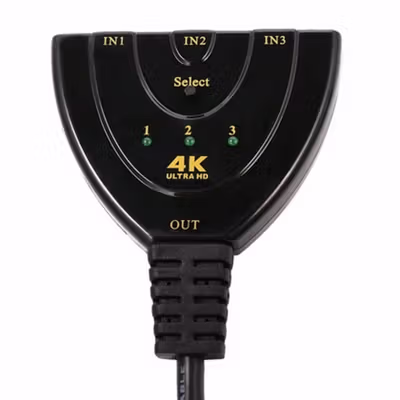 Amkle Kabel HDMI Switch 3 Port 4Kx2K 3D - XZT001107 - Black — gambar 4