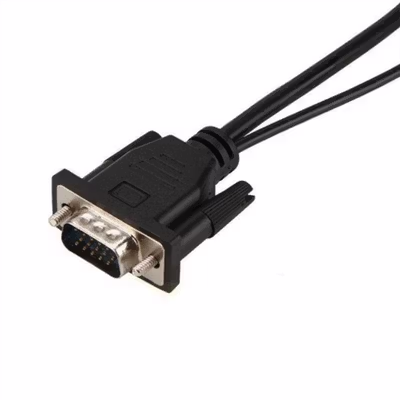 Kabel Adapter Converter VGA Male ke HDMI 1080p dengan Audio - Black — gambar 4