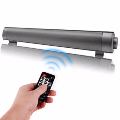 Portable Bluetooth Soundbar Home Theater with Remote Control - LP-S08 - Black — gambar 4