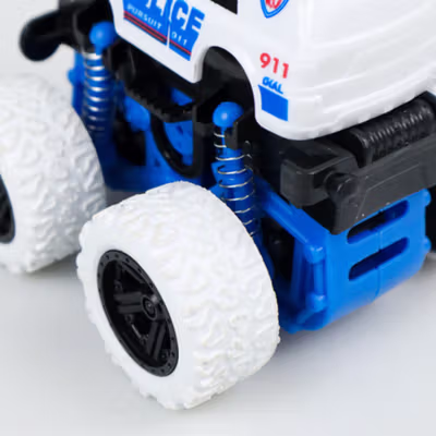 JIMITU Mainan Anak Pullback Stunt Car Children Toy - HW2705 - Blue — gambar 4