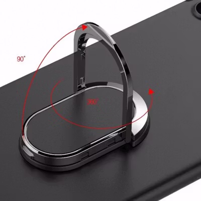 Spinner iRing Magnetic Smartphone Holder 360 Degree Rotary - Black — gambar 4