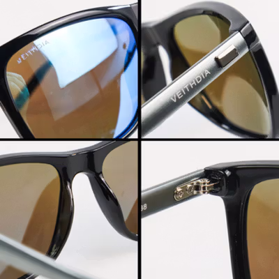 VEITHDIA Kacamata Retro UV Polarized Sunglasses - 6108 - Blue — gambar 4