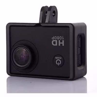 Plastic Side Frame Case for SJCAM SJ4000 EKEN H9 H9R Pro Action Camera - Black — gambar 4