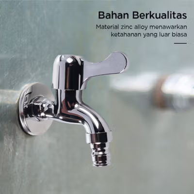Jingpin Keran Air Standar Zinc Alloy - 888 - Silver — gambar 4
