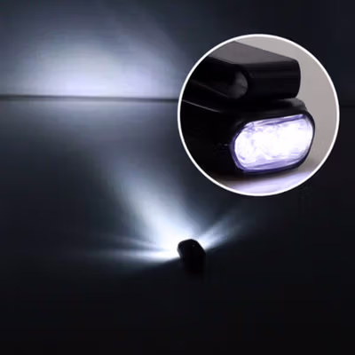 TaffLED Senter Clip Topi 90 Degree Rotatable 3 LED COB - 3325 - Black — gambar 4