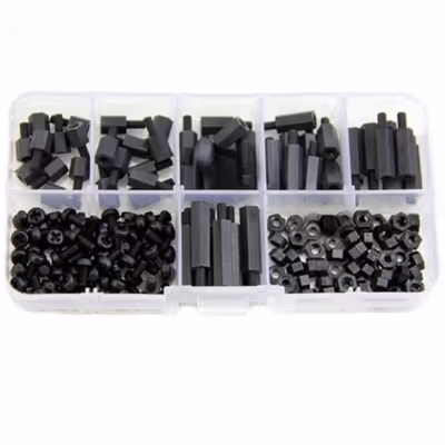 XHHD Set Stand-off Spacer Kit Nylon M3 180 PCS - M3 - Black — gambar 4