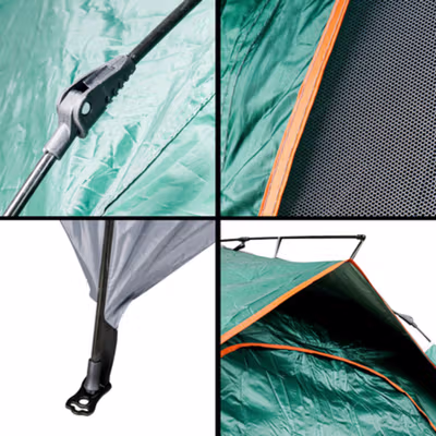 AstaGear Tenda Camping Lipat Otomatis 3-4 Orang Single Layer - SH-014 - Green — gambar 4