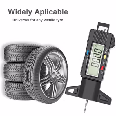 GemRed Alat Ukur Kedalaman Ban Digital Tyre Tread Depth Gauge - QST-601 - Black — gambar 4