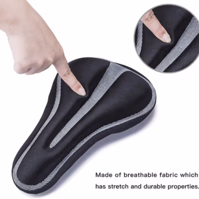 CoolChange Cover Jok Sepeda Memory Sponge Cushion - 1037 - Black — gambar 4