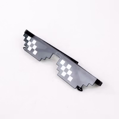 Sozzy Kacamata Model Pixel Minecraft Mosaics Thug Life - W0124 - Black — gambar 4
