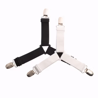 GCDHome Penjepit Ujung Sprei Kasur Bed Sheet Clip Holder 4 PCS - FS-1809 - Black — gambar 4