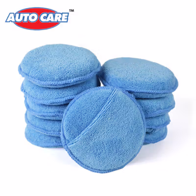 Kongyide Auto Care Kain Microfiber Mobil Model Bundar - EM0181 - Blue — gambar 4
