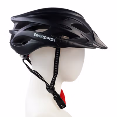 TaffSPORT Helm Sepeda EPS PVC Shell dengan Lampu Backlight - X25 - Black — gambar 4