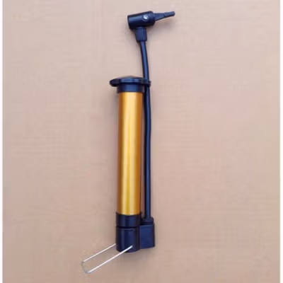 TaffSPORT Pompa Sepeda Portable Light Mini Floor Pump Aluminium - PM02 - Golden — gambar 4