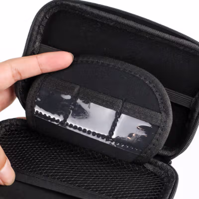 Shockproof HDD Protection Bag 2.5 Inch - H96 - Black — gambar 4