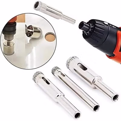 Taffware Mata Bor Diamond Coated Hole Saw Drill Bit 6mm-50mm 15 PCS - GJ0105 - Silver — gambar 4