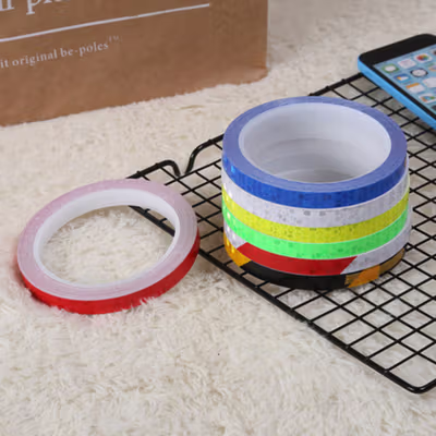 DUUTI Stiker Sepeda Reflective Tape Adhesive MTB Bike 8Mx1cm - MT800 - White — gambar 4