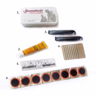 TaffSPORT Perlengkapan Reparasi Sepeda Tambal Ban 16 in 1 - PP06S - Black — gambar 4
