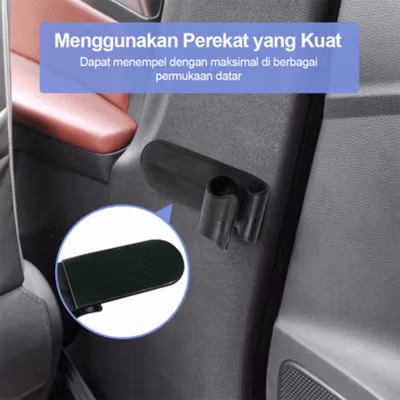 CHIZIYO Gantungan Payung Umbrella Hook Holder Self-Adhesive - A220 - Black — gambar 4