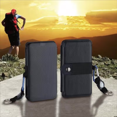 SolaBright Charger Solar Panel Portable 5 Fold USB Output Port 9W 5V - KER-SO1 - Black — gambar 4