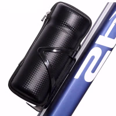 Chebilu Tas Sepeda Bottle Cage Capsule Bike Bag Waterproof Hard Shell - Black — gambar 4