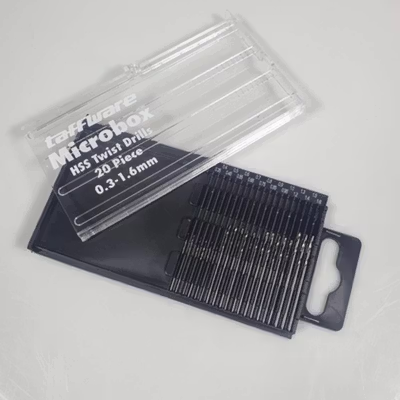 Taffware Microbox Mata Bor Drill HSS Twist Drill Bit 0.3-1.6mm 20PCS - QST-H20 - Silver — gambar 4