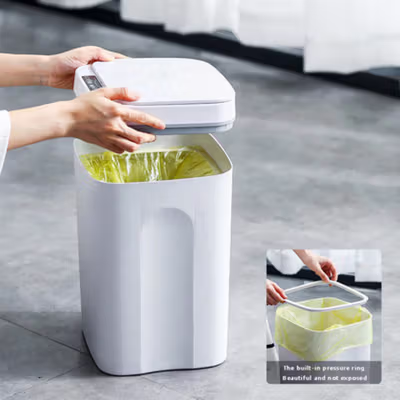 HOUSEWARE Tempat Sampah Smart Motion Sensor Battery Ver 14L - 8621 - Gray — gambar 4