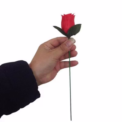 Firlar Sulap Bunga Mawar Api Torch to Rose Flower Magic Trick - 82120 - No Color — gambar 4