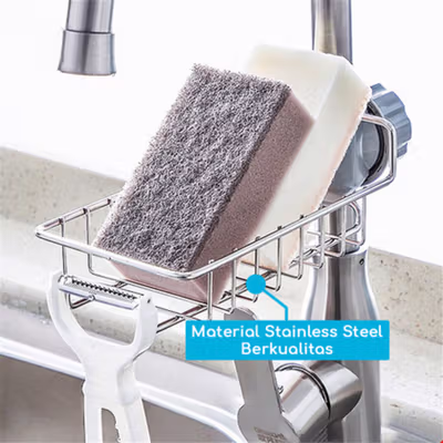 Stouge Rak Gantungan Keran Air Wastafel Dapur Organizer - PXM19 - No Color — gambar 4