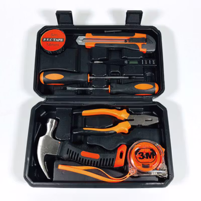 Alat Set Perkakas Tang Palu Obeng Cutter Meteran 8in1 - No Color — gambar 4
